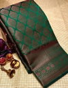Soft Silk 5035 Beautiful Rich Pallu Jacquard Non Catalog Sarees